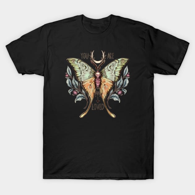 Moon moth. T-Shirt by Sitenkova